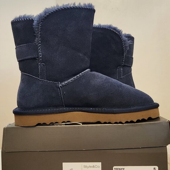 Style Co Teenyy Cold-Weather Booties Deep Blue from Macy’s - C016 - Picture 3 of 7